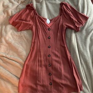 Short sleeve mini dress